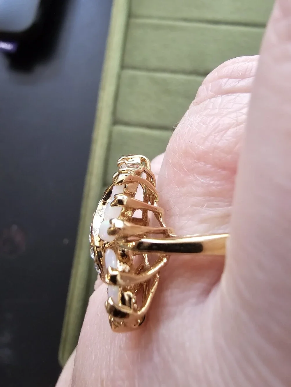 Vintage Gold Plated Ring Size 8
